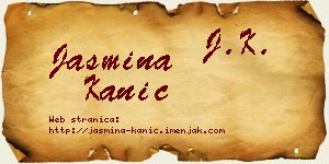 Jasmina Kanić vizit kartica